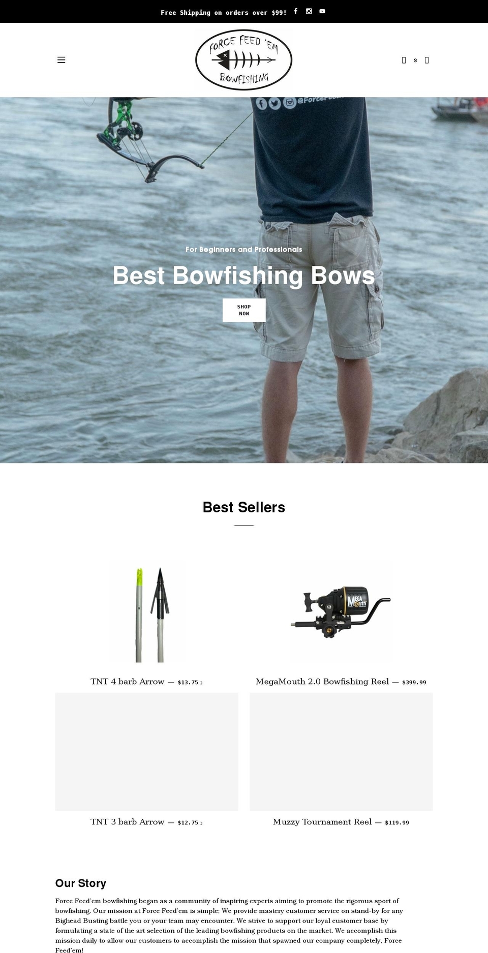forcefeedem.com shopify website screenshot