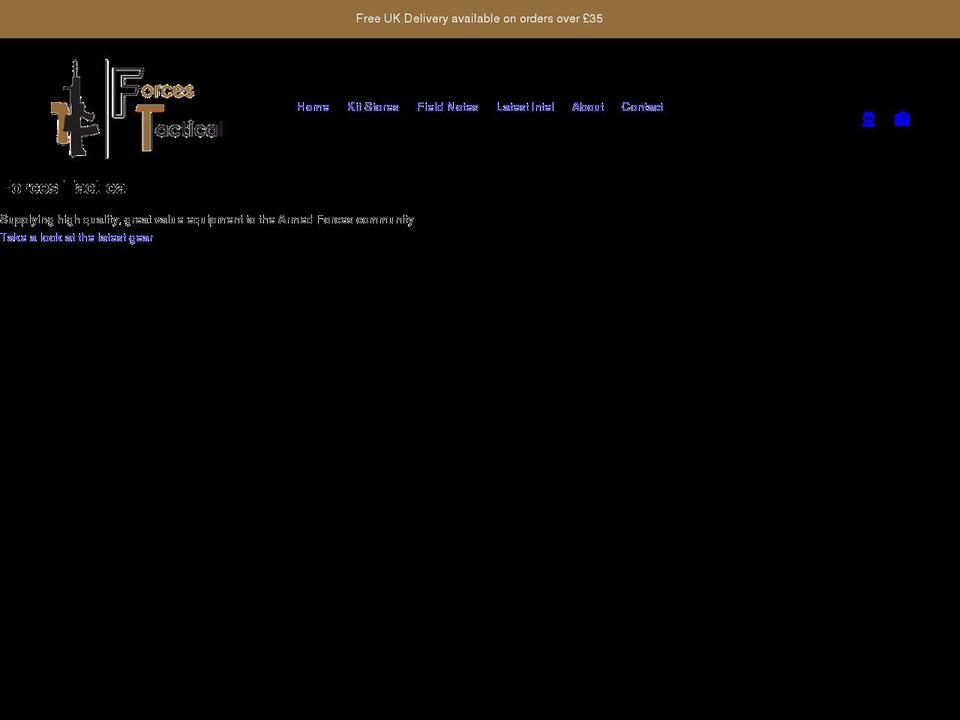 forces-tactical.co.uk shopify website screenshot