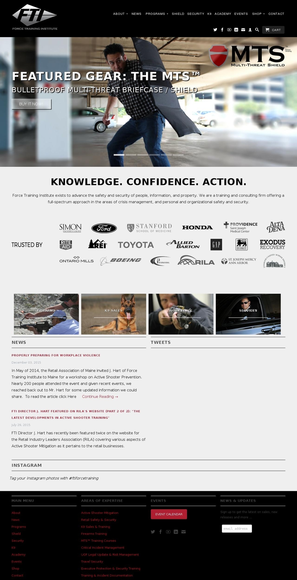 forcetraining.com shopify website screenshot