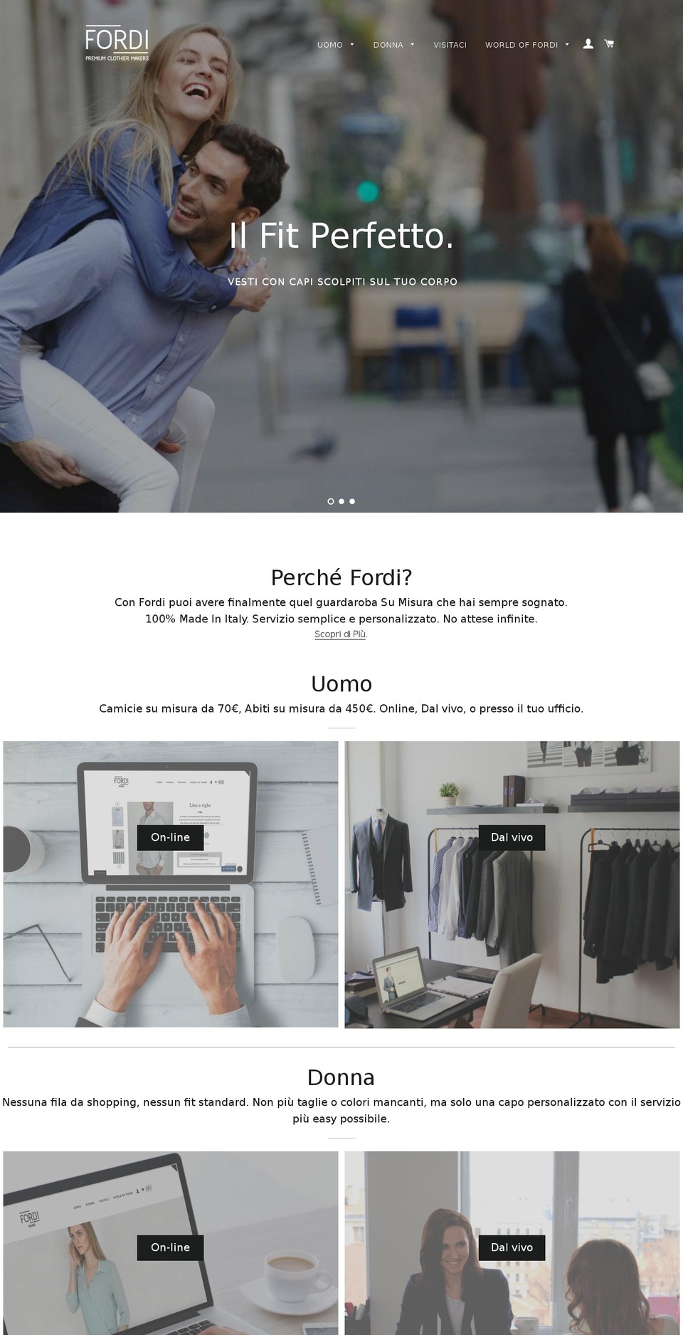 fordimilano.com shopify website screenshot