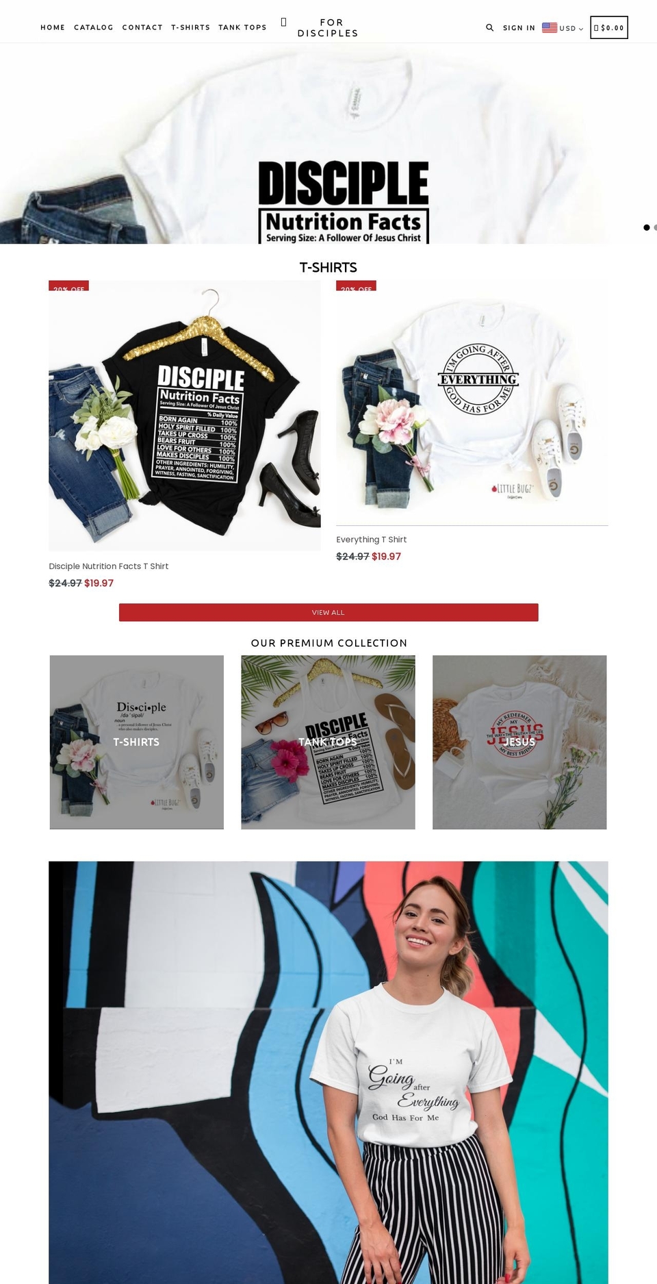 Theme export newtheme Shopify theme site example fordisciples.com