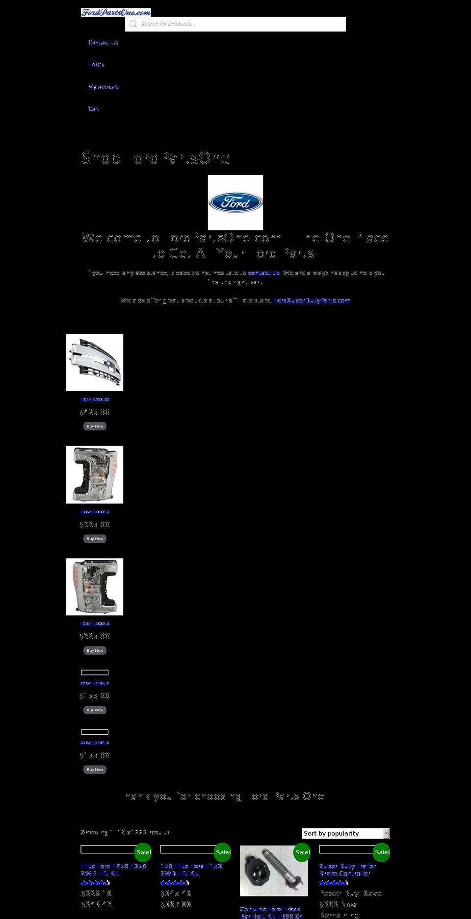 fordparts1.com — Shopify storefront screenshot