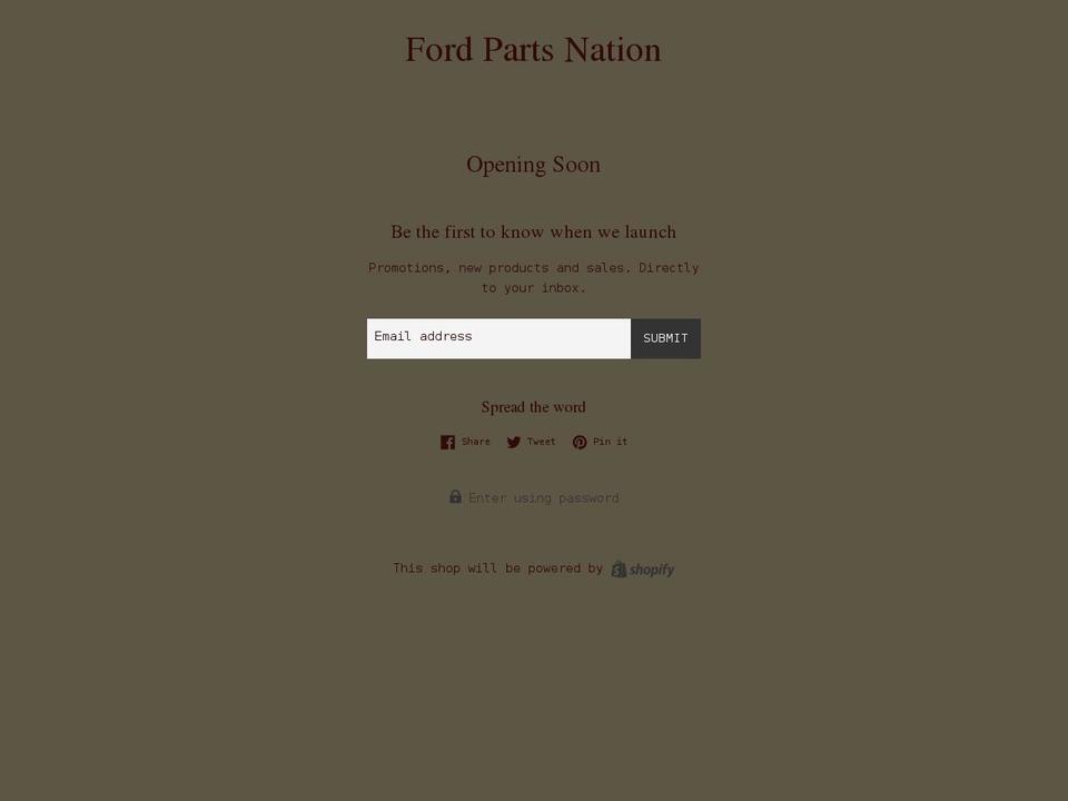 fordpartsnation.com shopify website screenshot