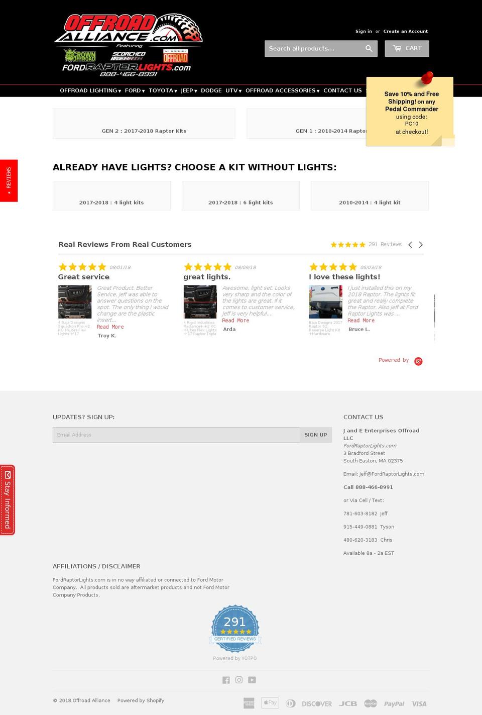 Supply w\/ Megamenu 5-12-17 Shopify theme site example fordraptorlight.com