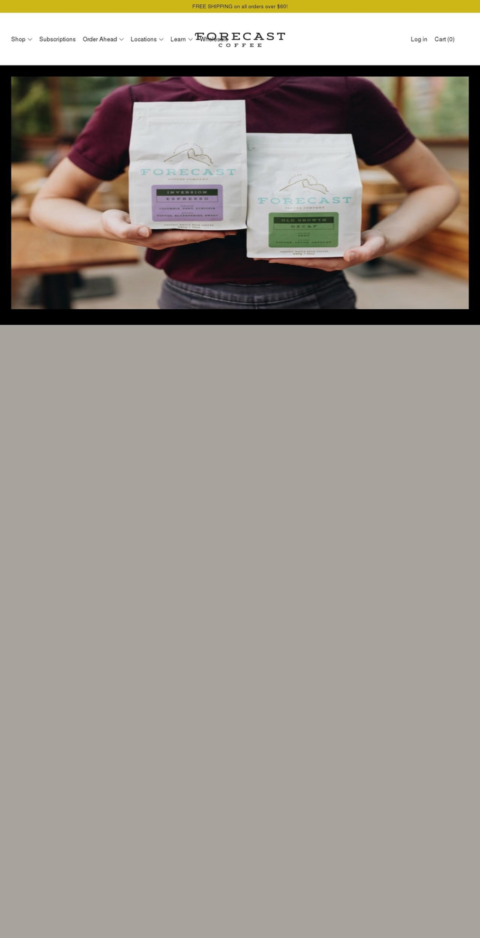 forecastcoffee.ca shopify website screenshot