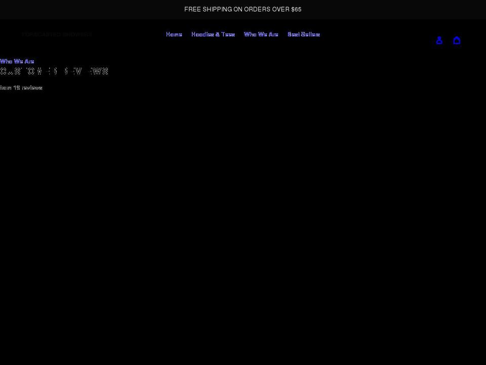 forecastedshowers.com shopify website screenshot