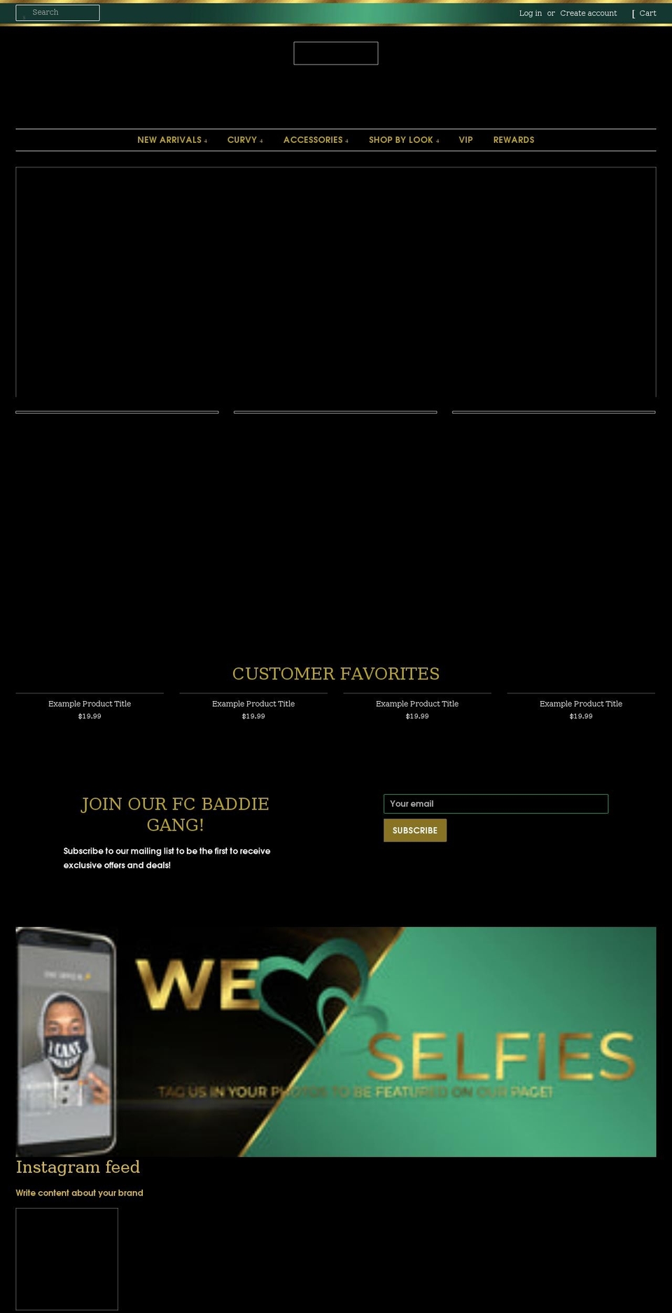 custom Theme with Installments message Shopify theme site example foreigncouture.com