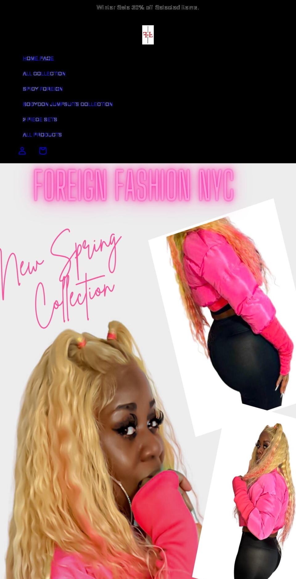 foreignfashionnyc.com shopify website screenshot