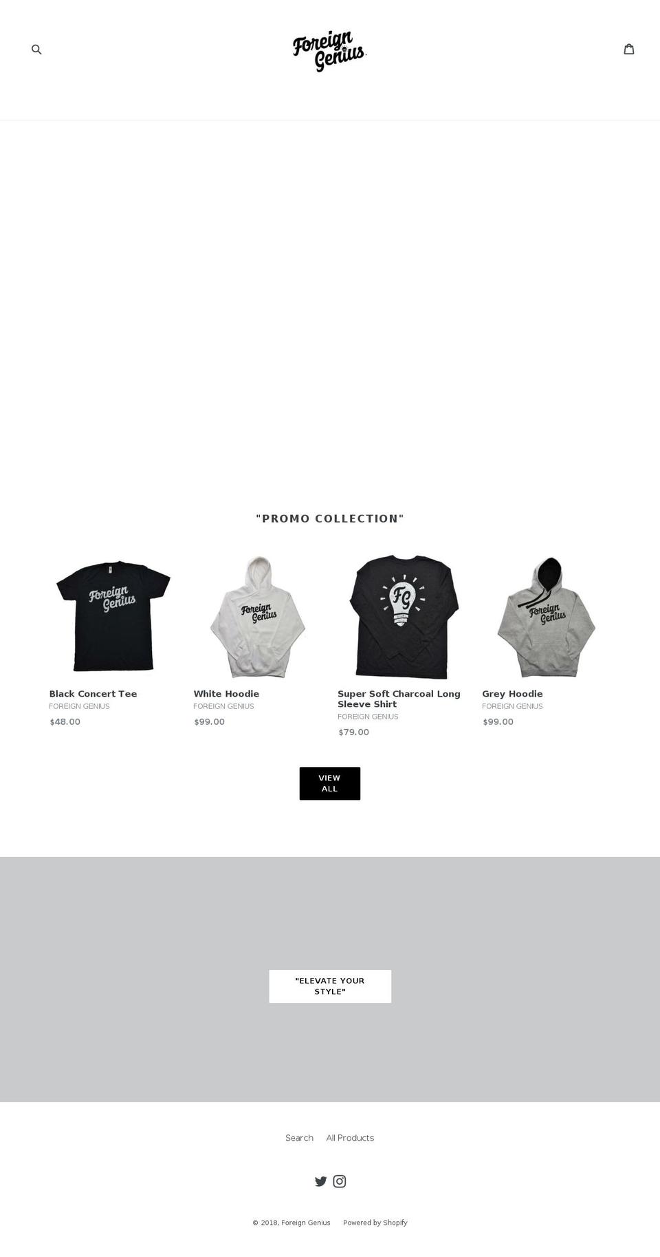 foreigngenius.com — Shopify storefront screenshot