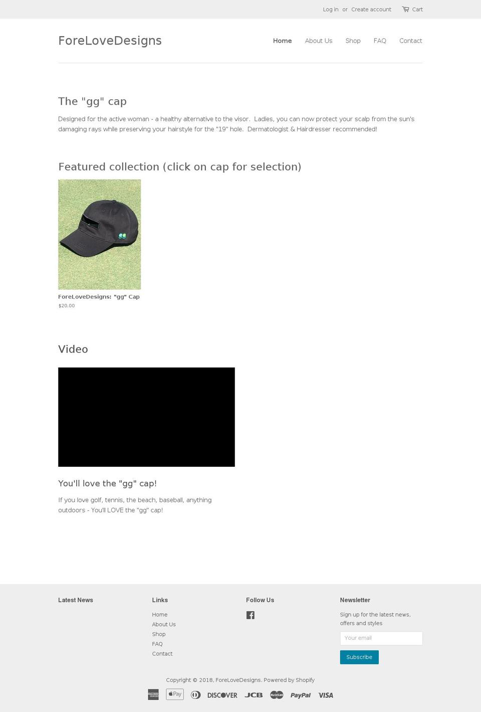 forelovedesigns.com shopify website screenshot