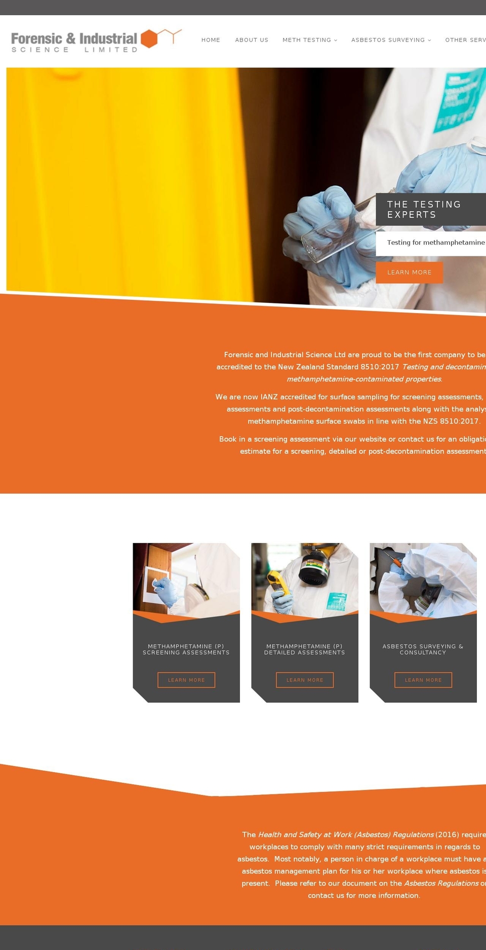 forensicscience.co.nz shopify website screenshot