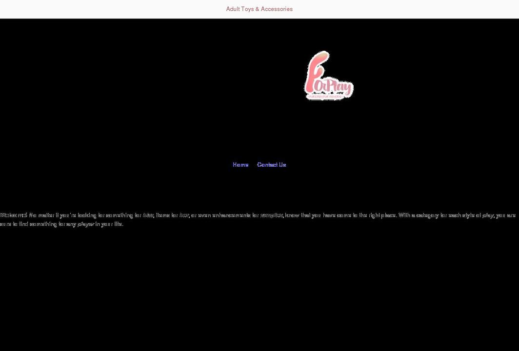 foreplayforplayers.com shopify website screenshot