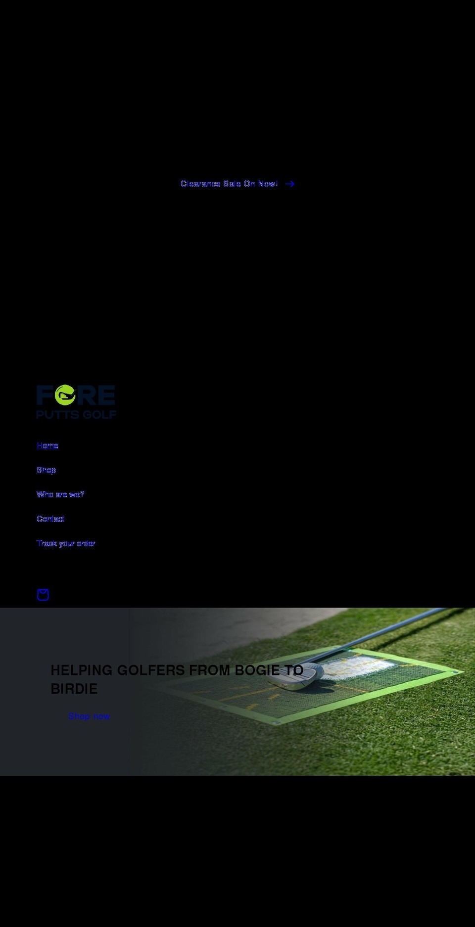 foreputts.com shopify website screenshot