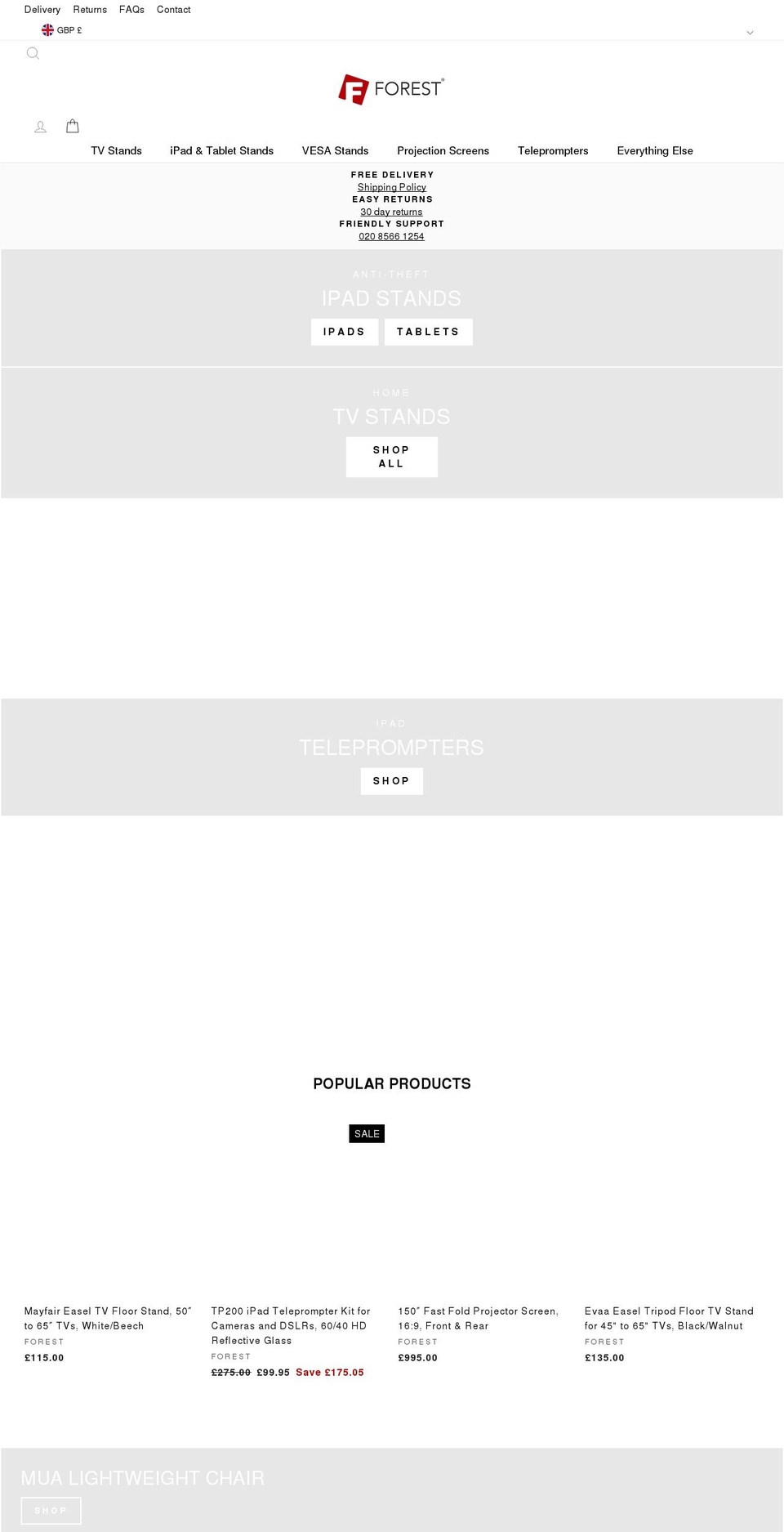 forest-av.com shopify website screenshot
