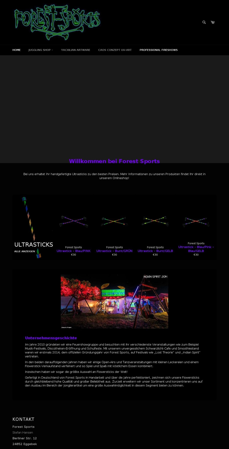 forest-sports.com — Shopify storefront screenshot