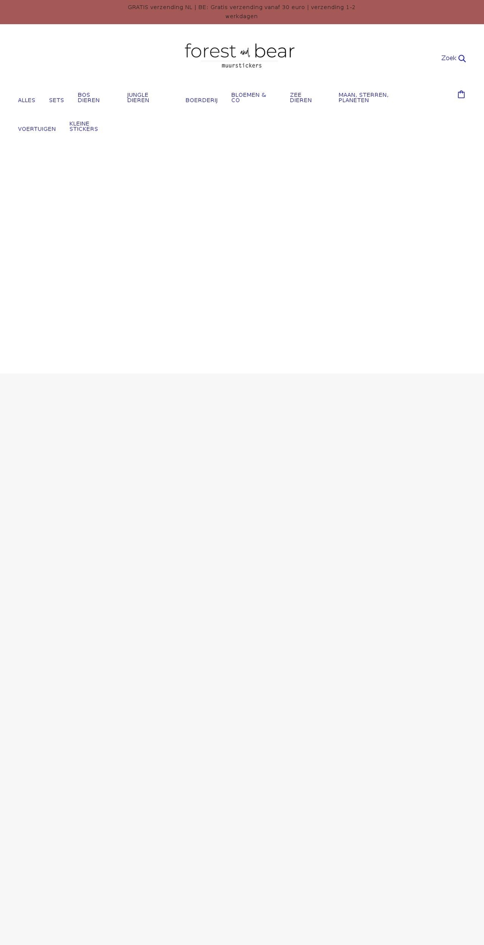 forestandbear.nl shopify website screenshot