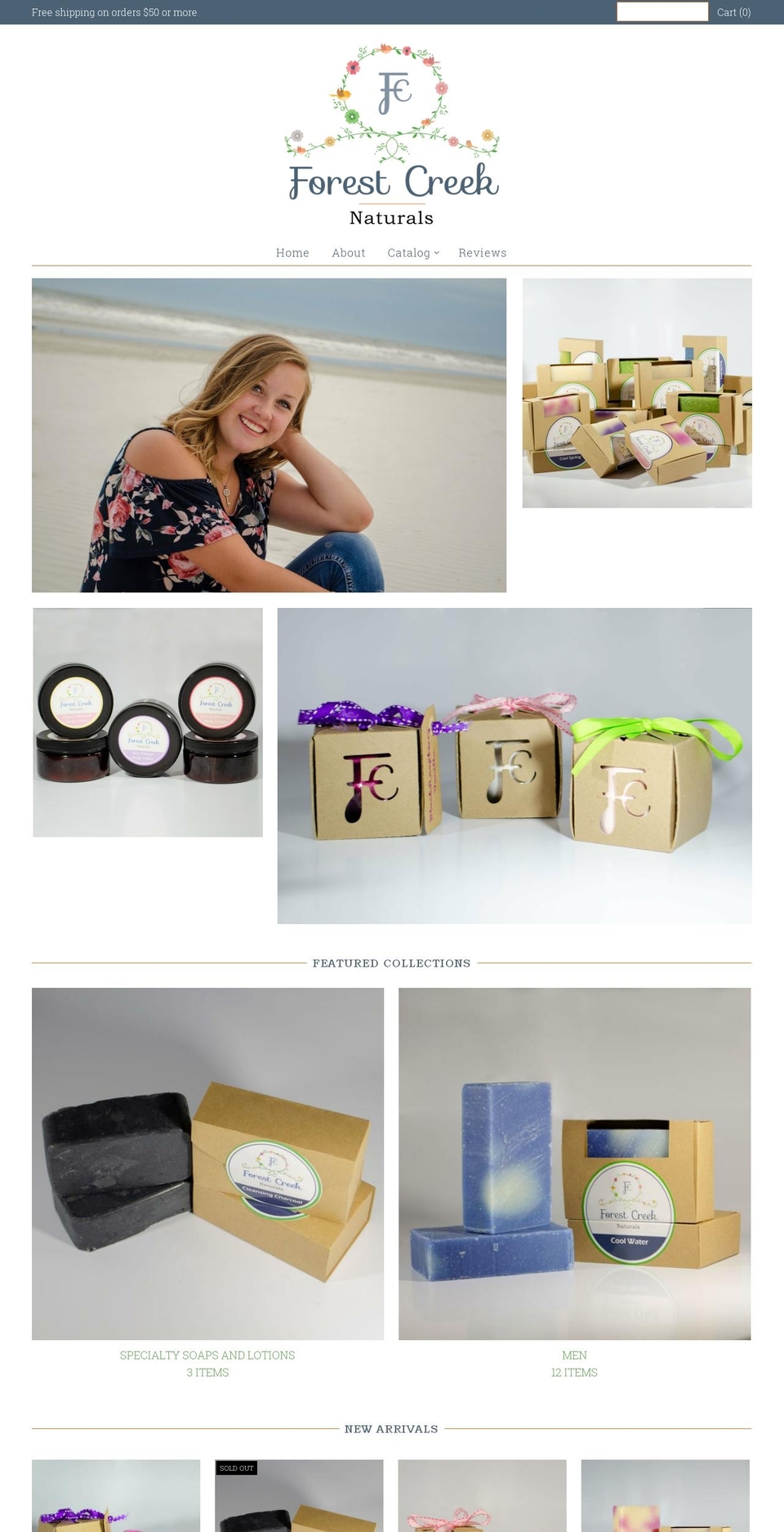 forestcreeknaturals.com — Shopify storefront screenshot