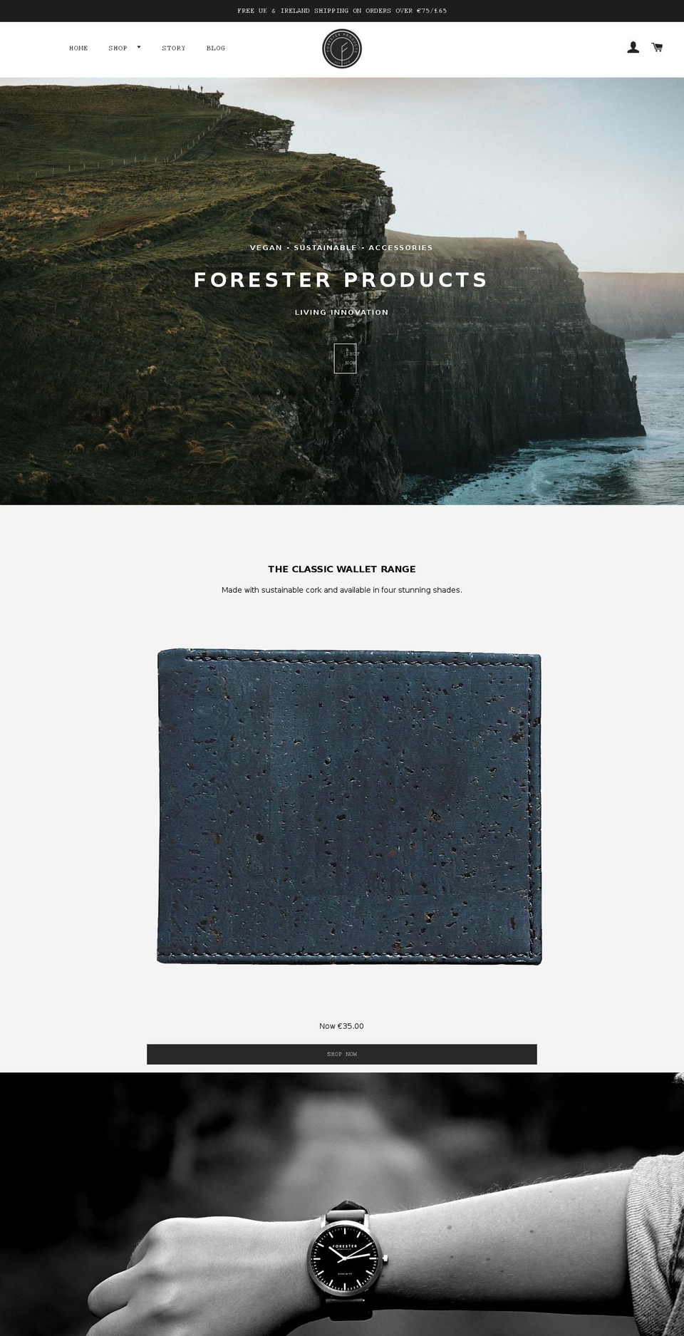 foresterwatches.com shopify website screenshot