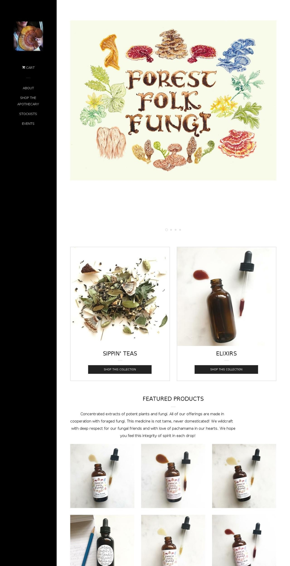 forestfolkfungi.com — Shopify storefront screenshot