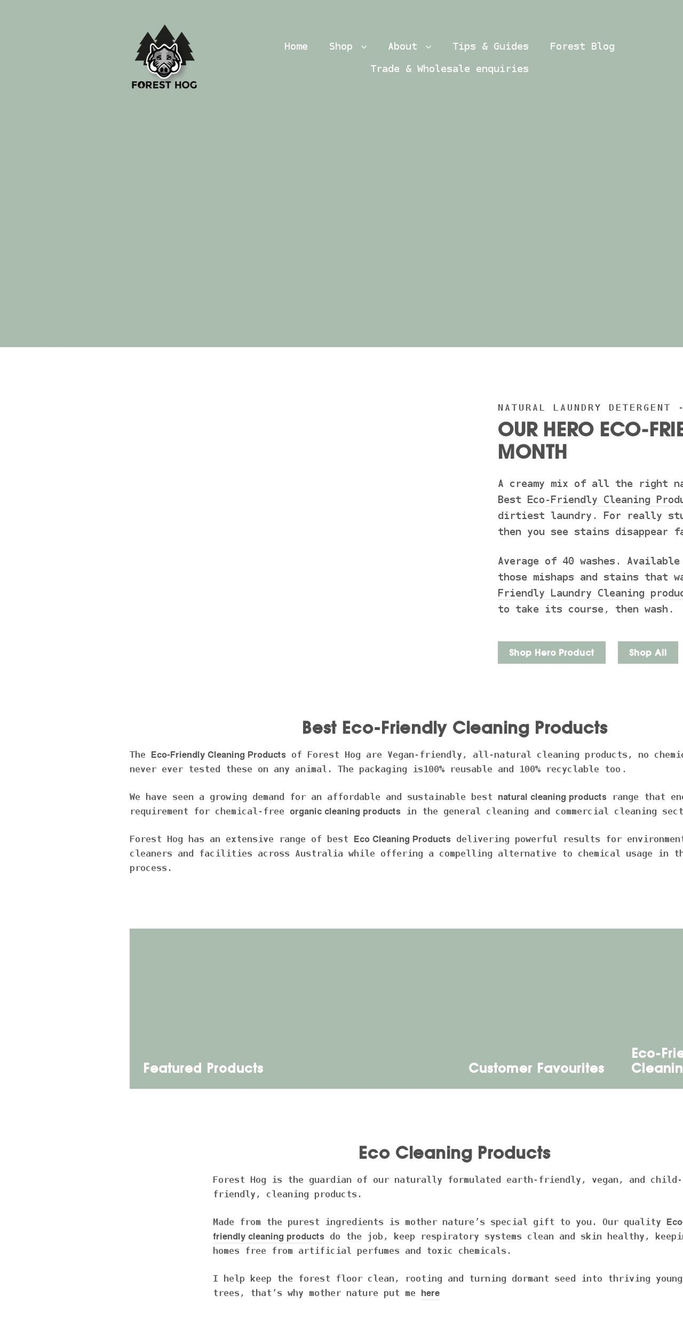 foresthog.co.uk shopify website screenshot