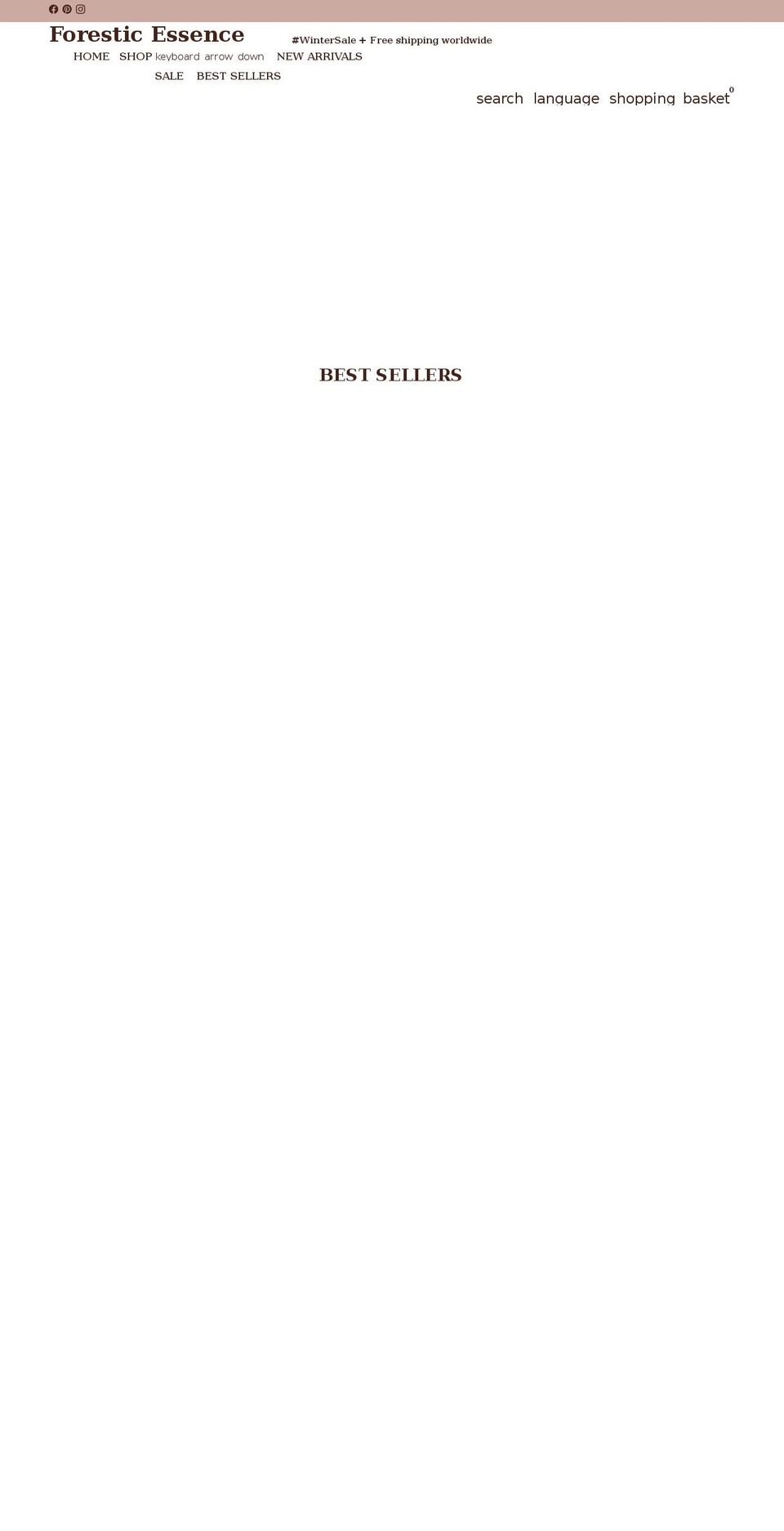 foresticessence.com shopify website screenshot