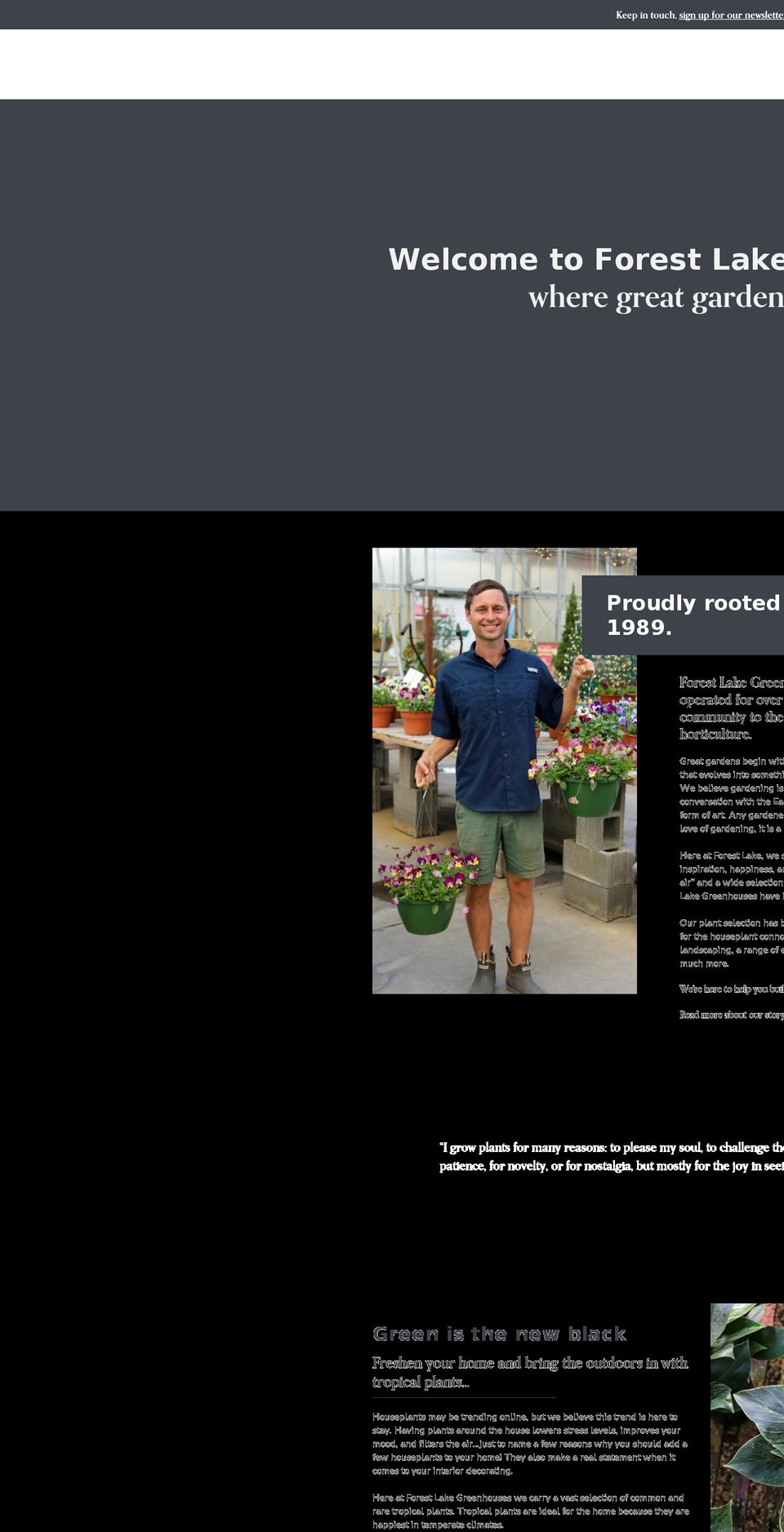 forestlakegreenhouses.com shopify website screenshot