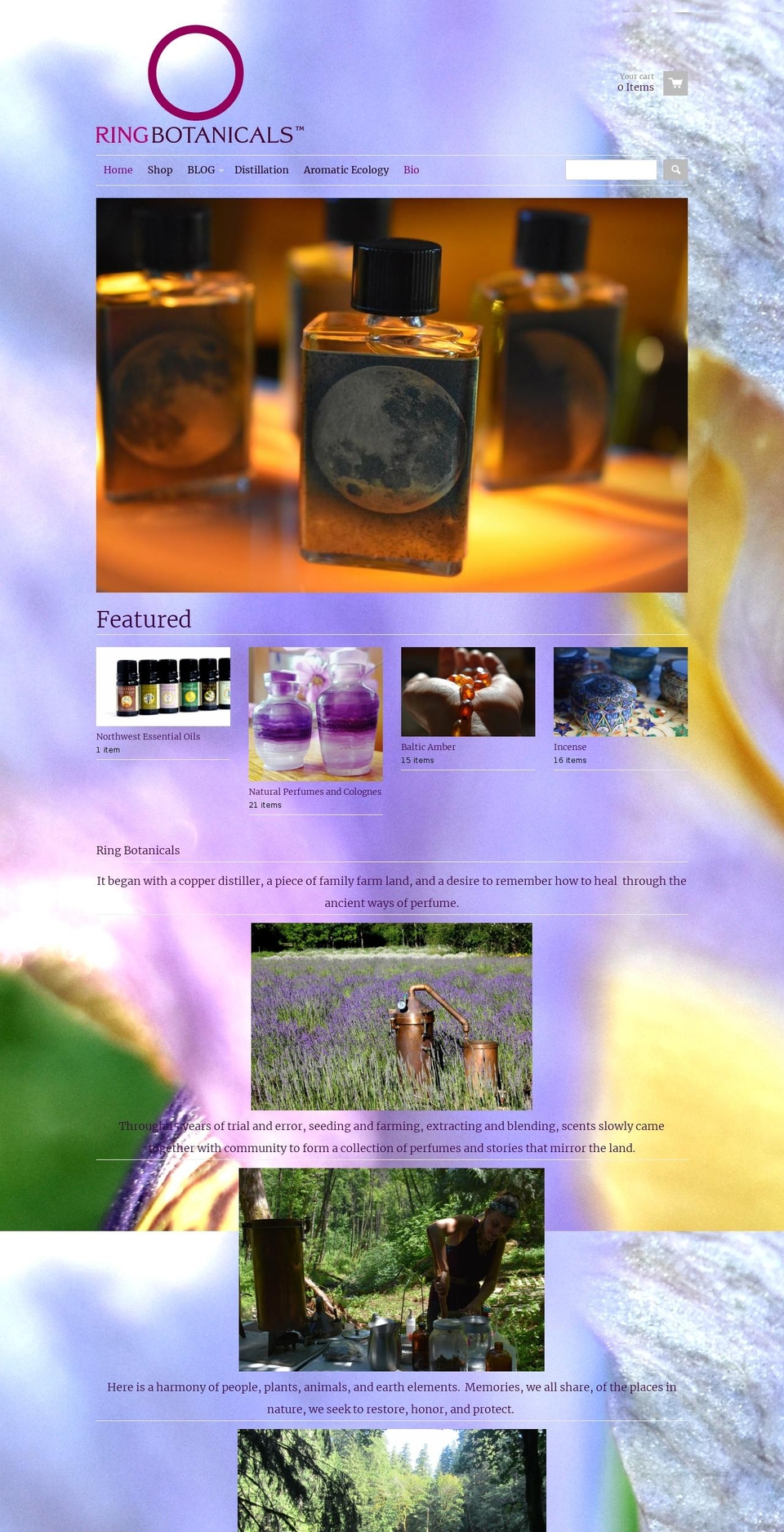 forestmessengerperfumes.com — Shopify storefront screenshot