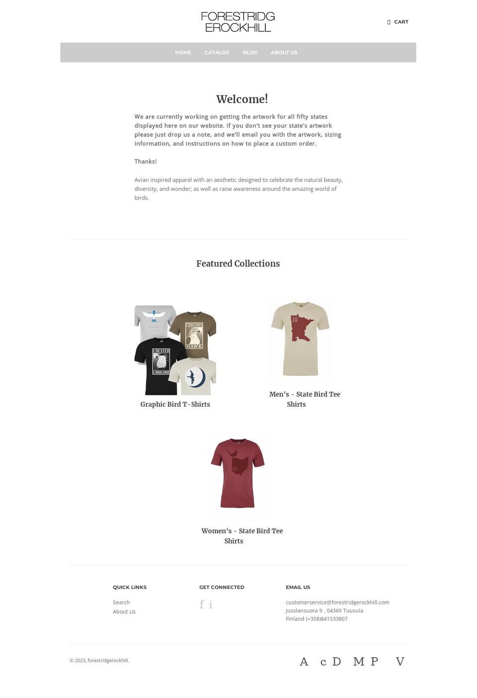 forestridgerockhill.com shopify website screenshot