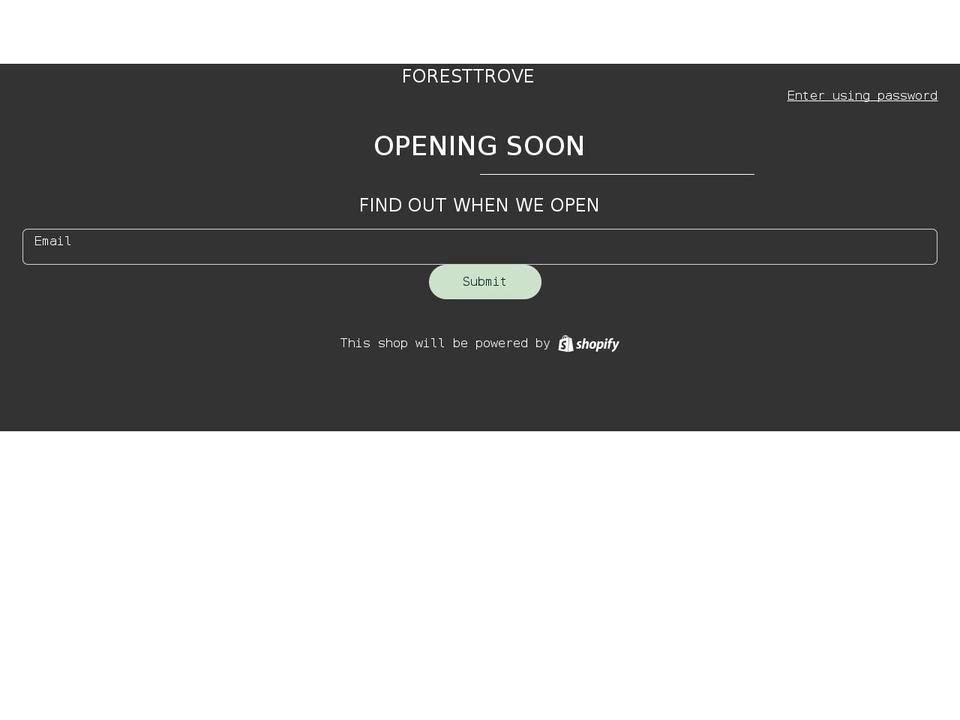foresttrove.ca shopify website screenshot