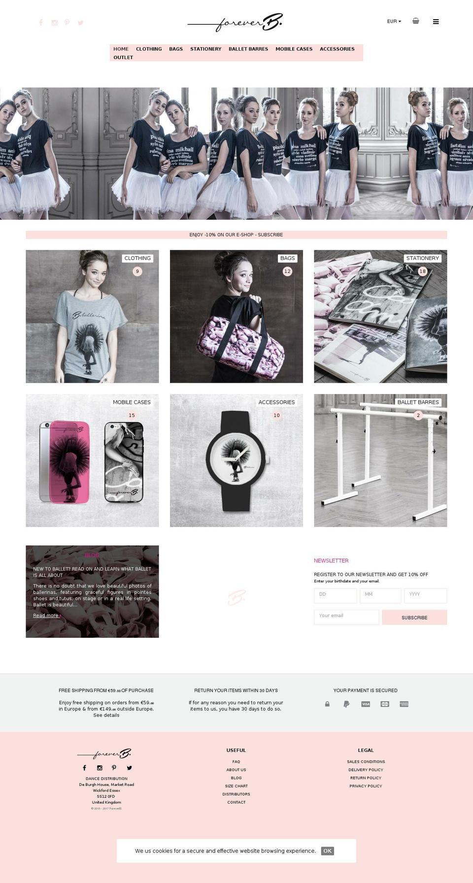 forever-b.com shopify website screenshot
