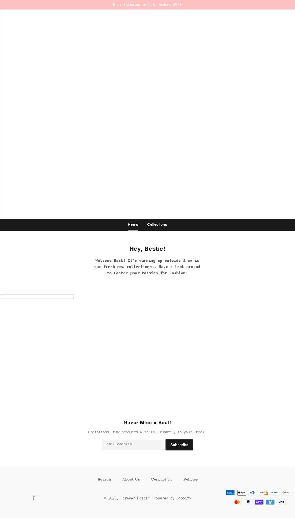 forever-foster.myshopify.com shopify website screenshot