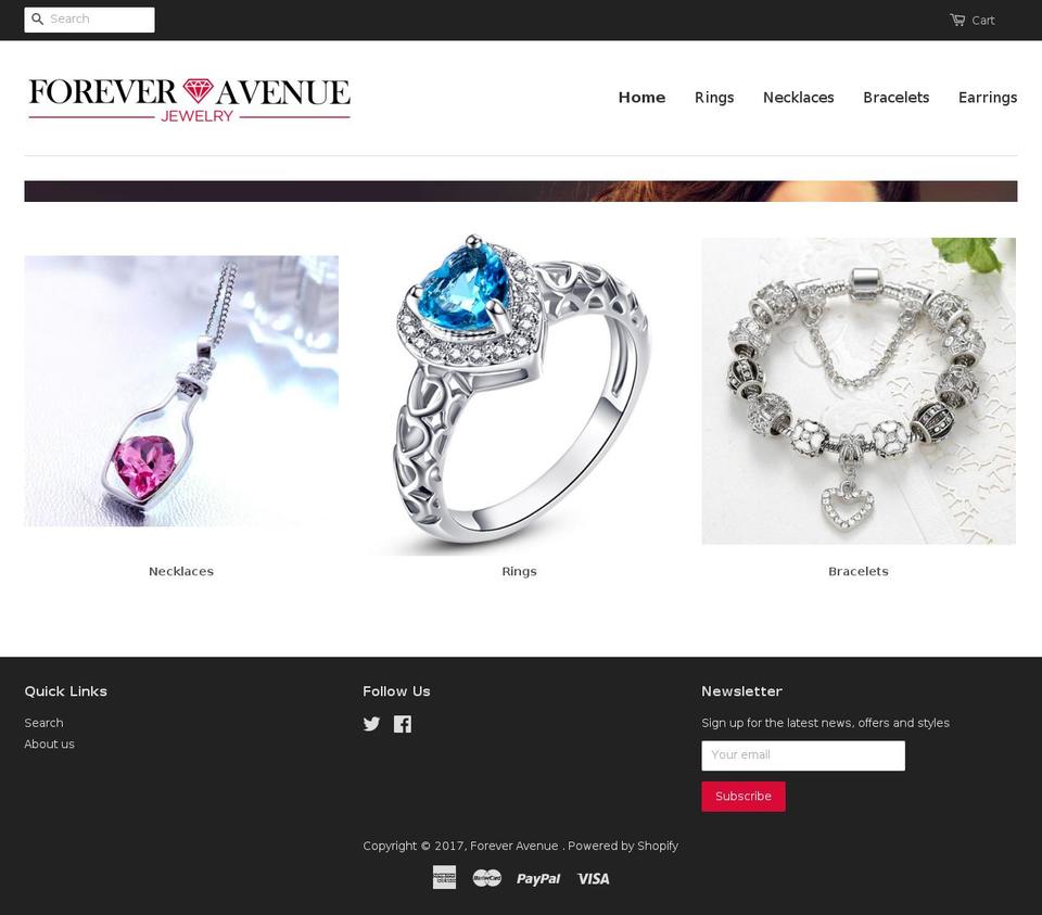 foreveravenue.com shopify website screenshot