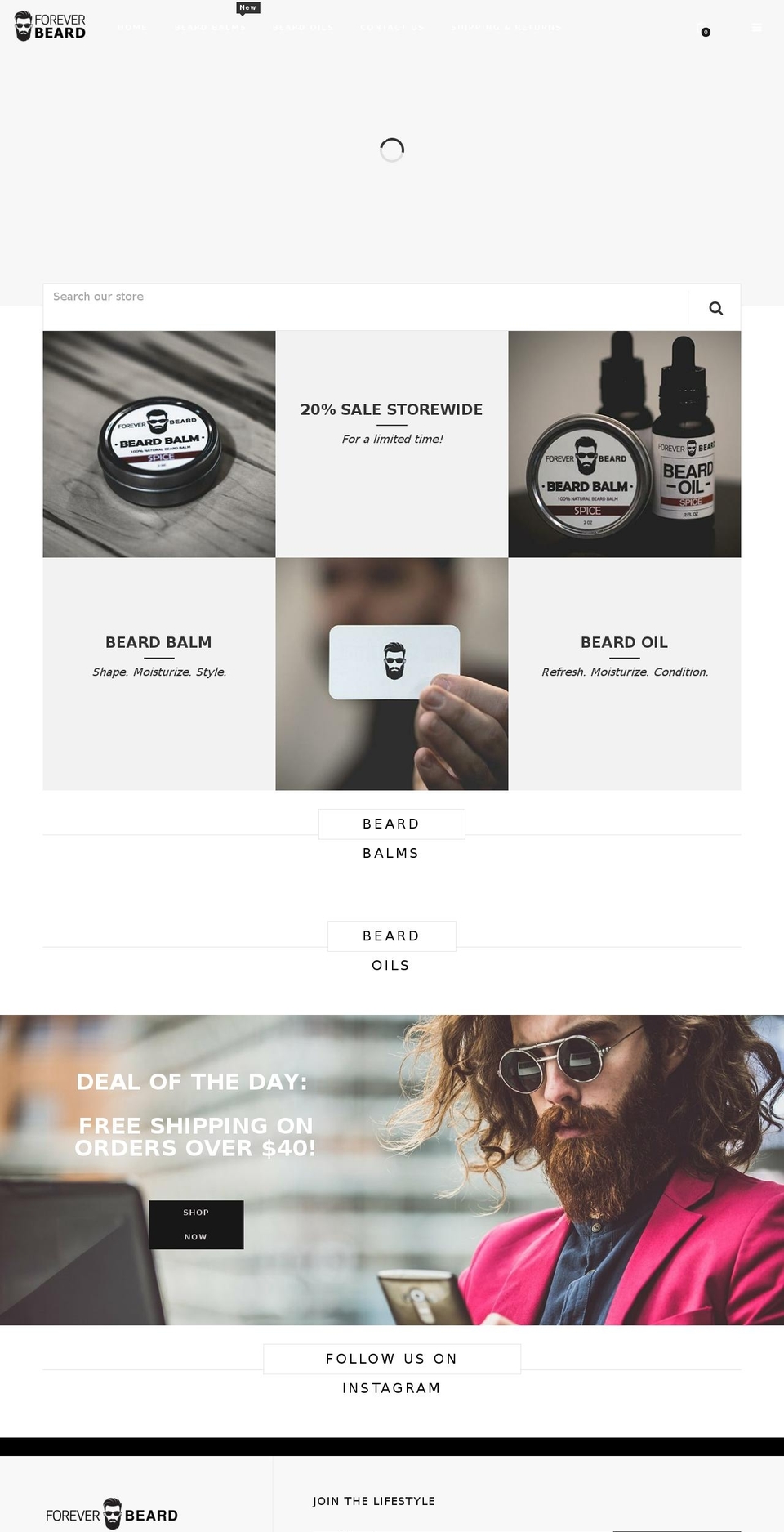 puro-v2-0 Shopify theme site example foreverbeard.com