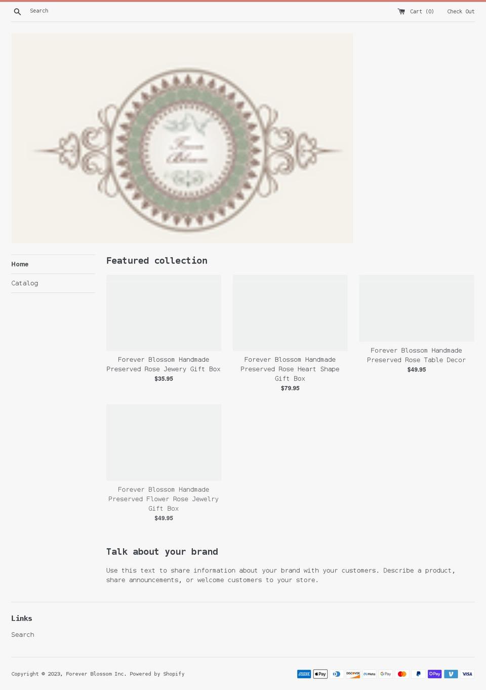 foreverblossominc.com shopify website screenshot
