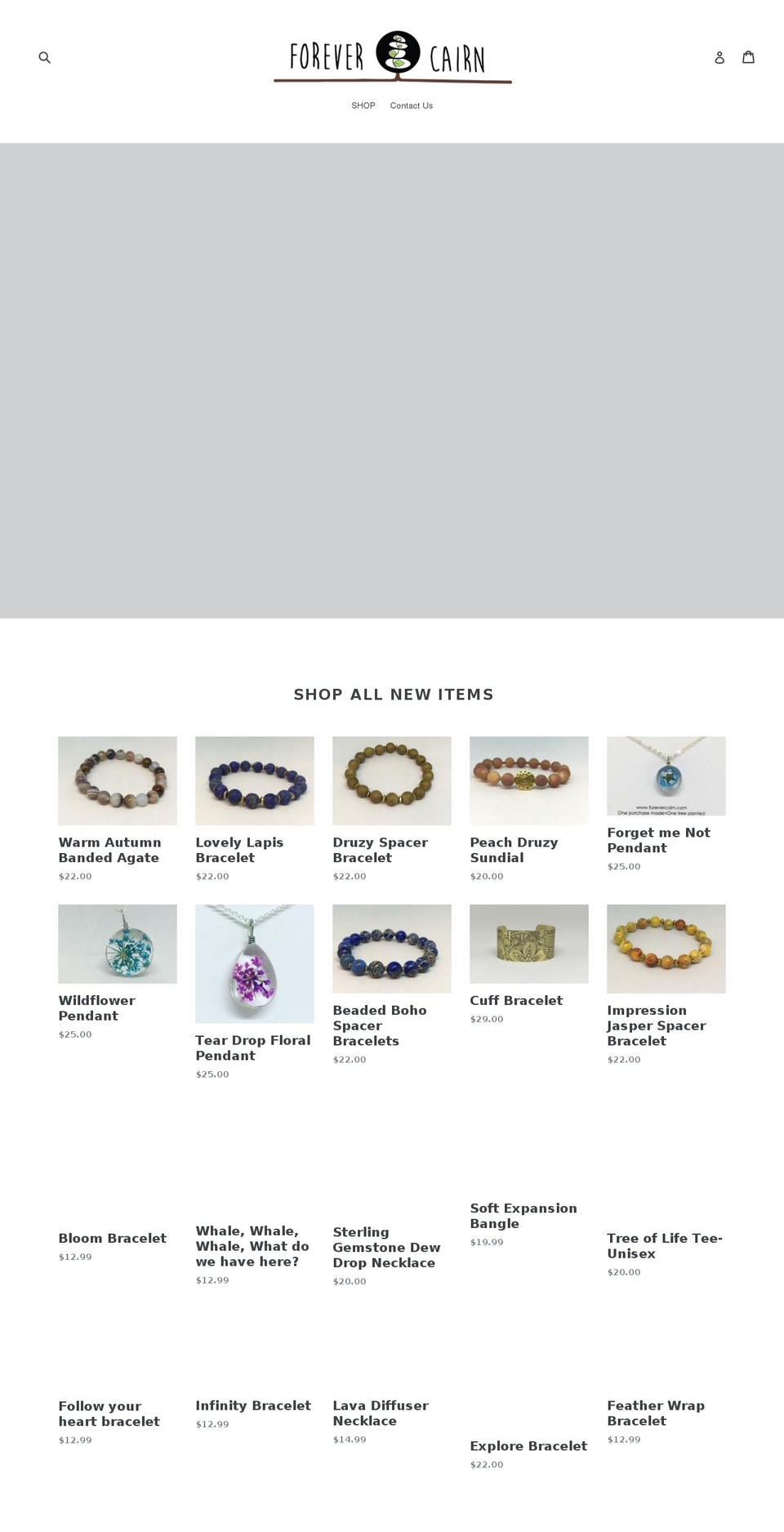 forevercairn.com — Shopify storefront screenshot