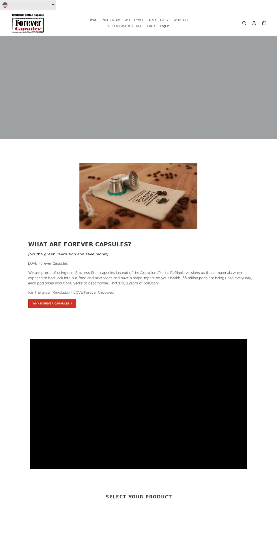 forevercapsules.com — Shopify storefront screenshot