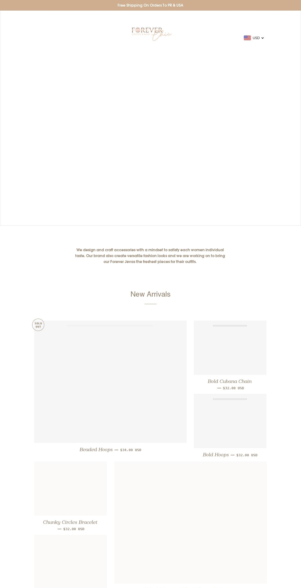 foreverchicpr.com shopify website screenshot