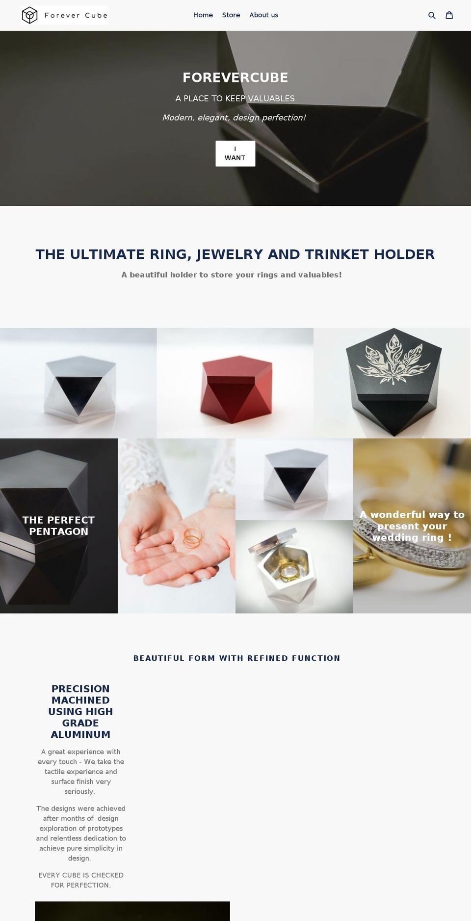 forevercube.com — Shopify storefront screenshot