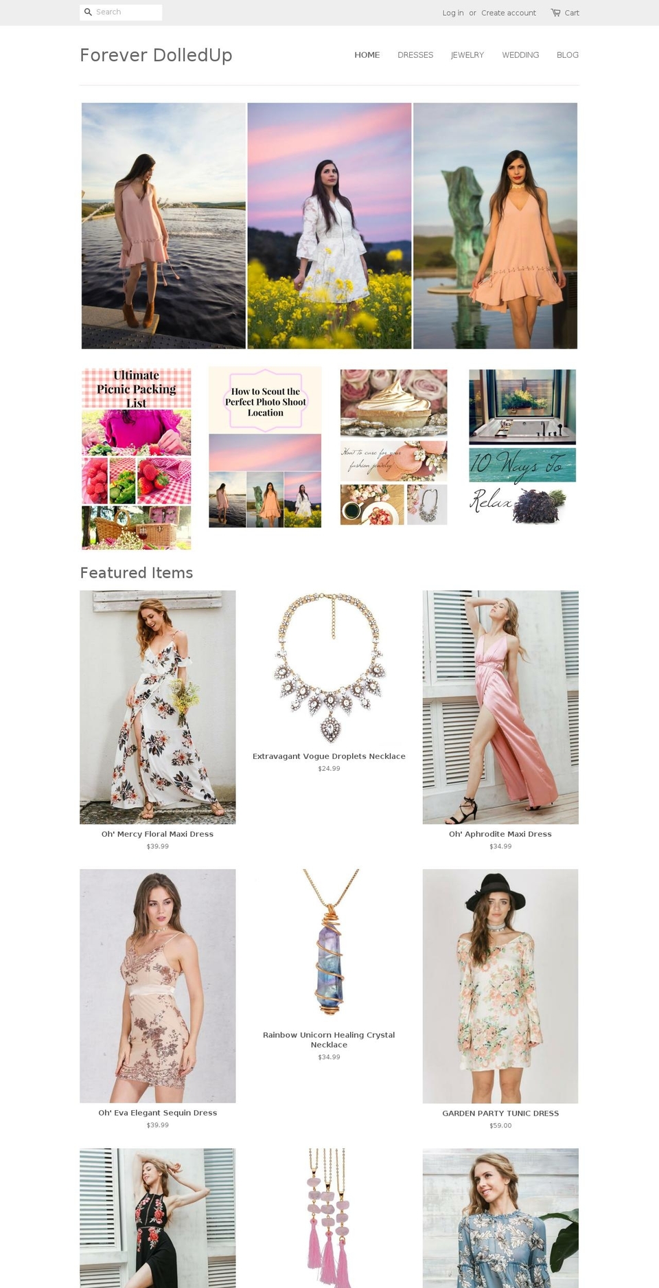 foreverdolledup.net shopify website screenshot