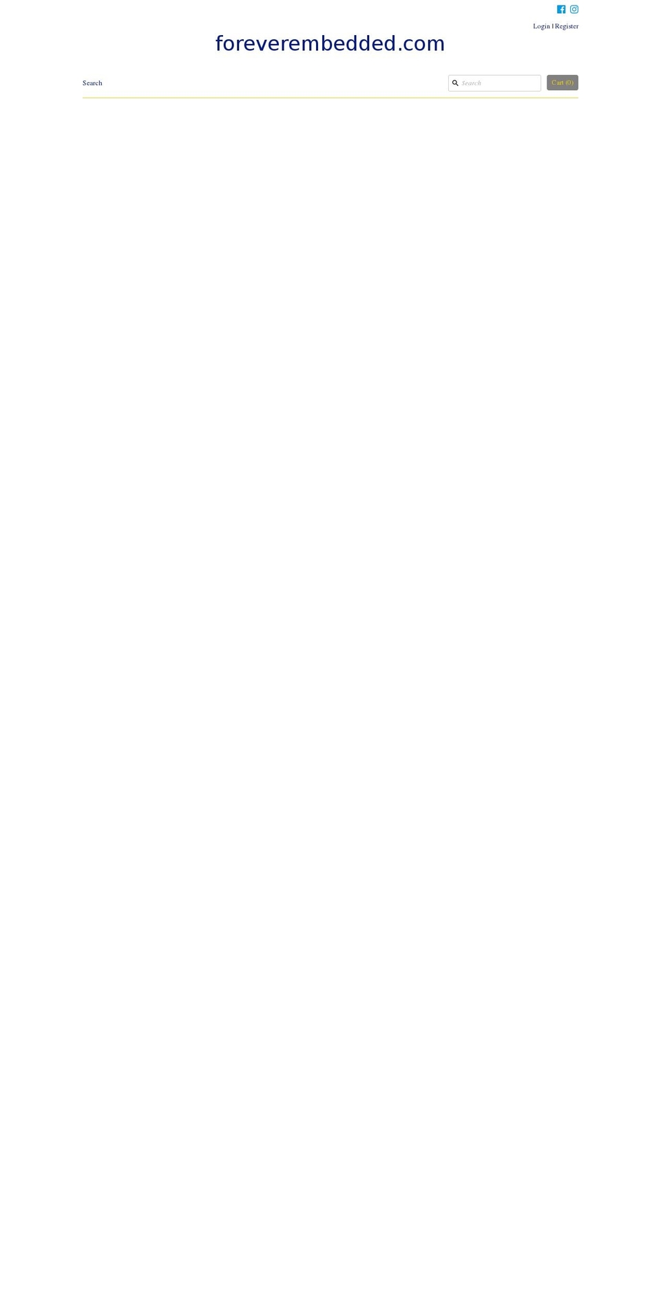 foreverembedded.com — Shopify storefront screenshot