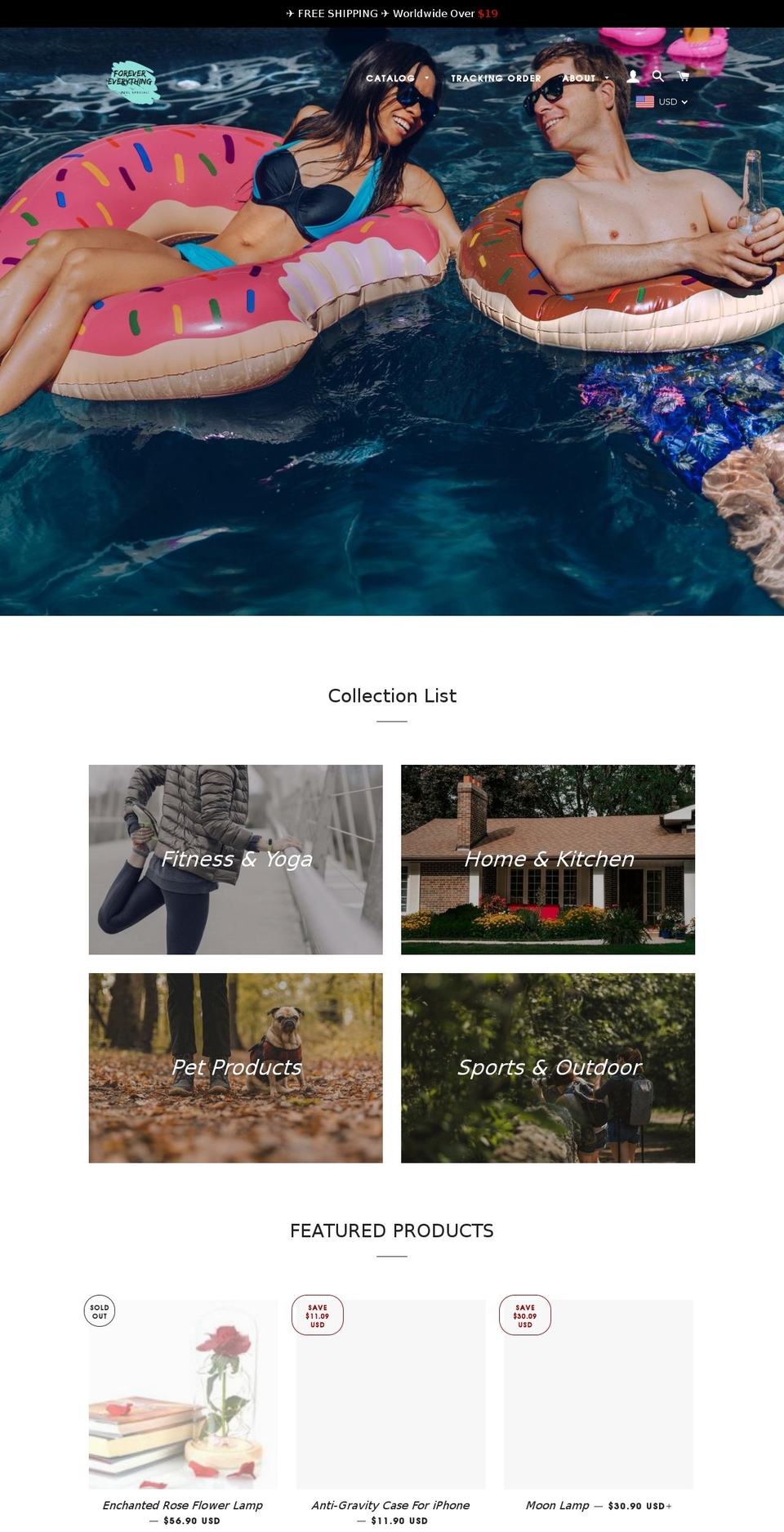 forevereverything.com — Shopify storefront screenshot