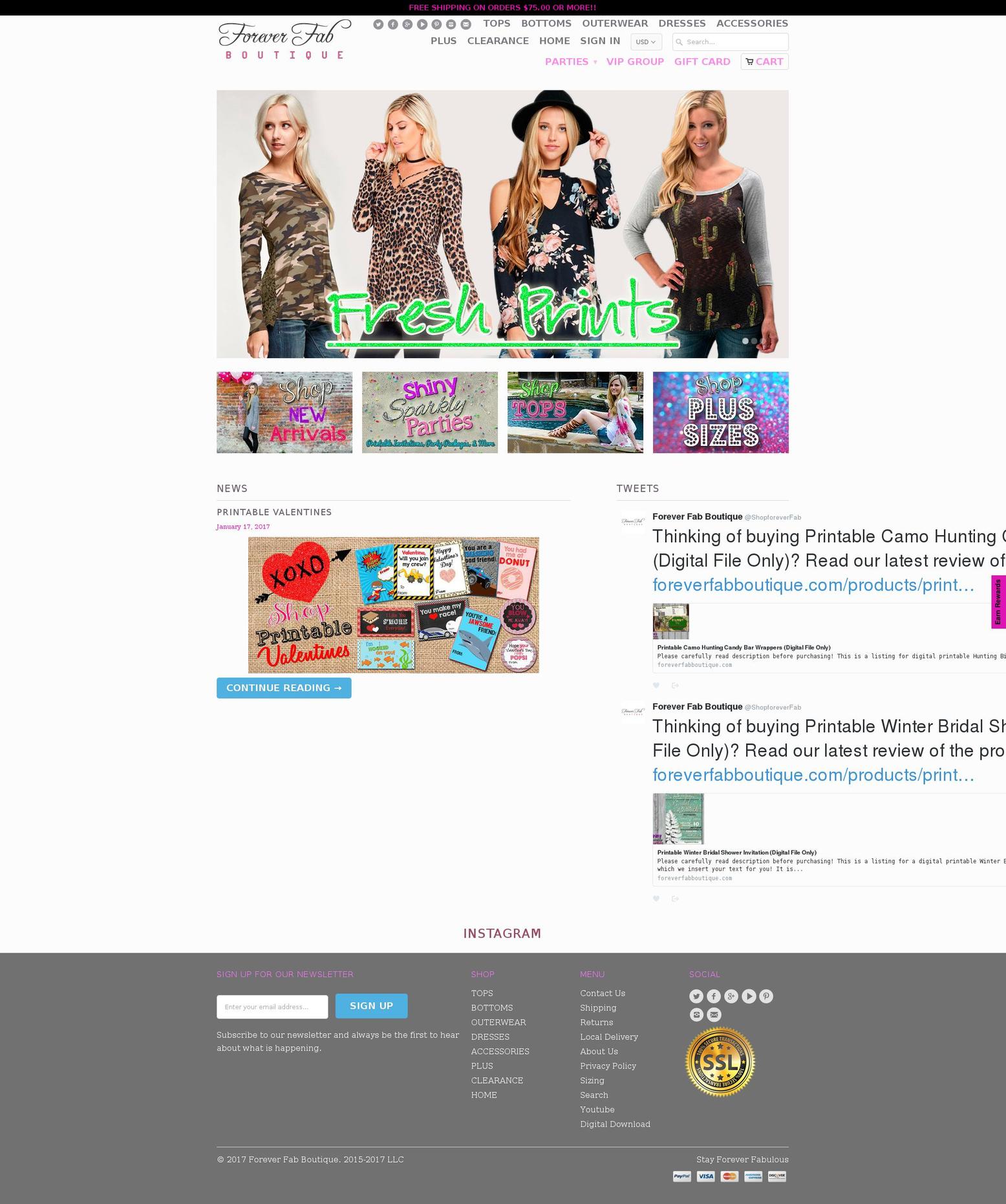 foreverfabboutique.com shopify website screenshot