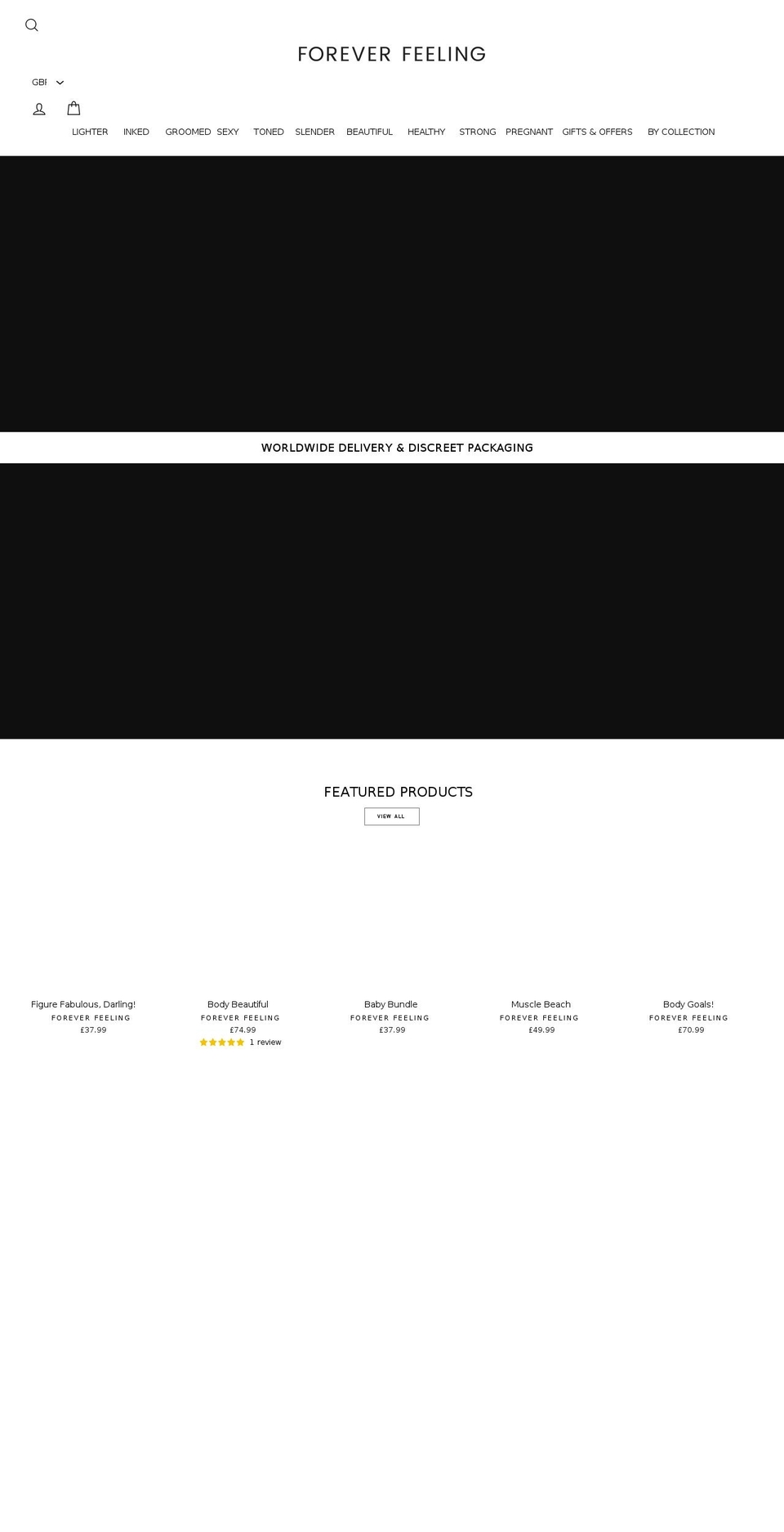 foreverfeeling.com shopify website screenshot