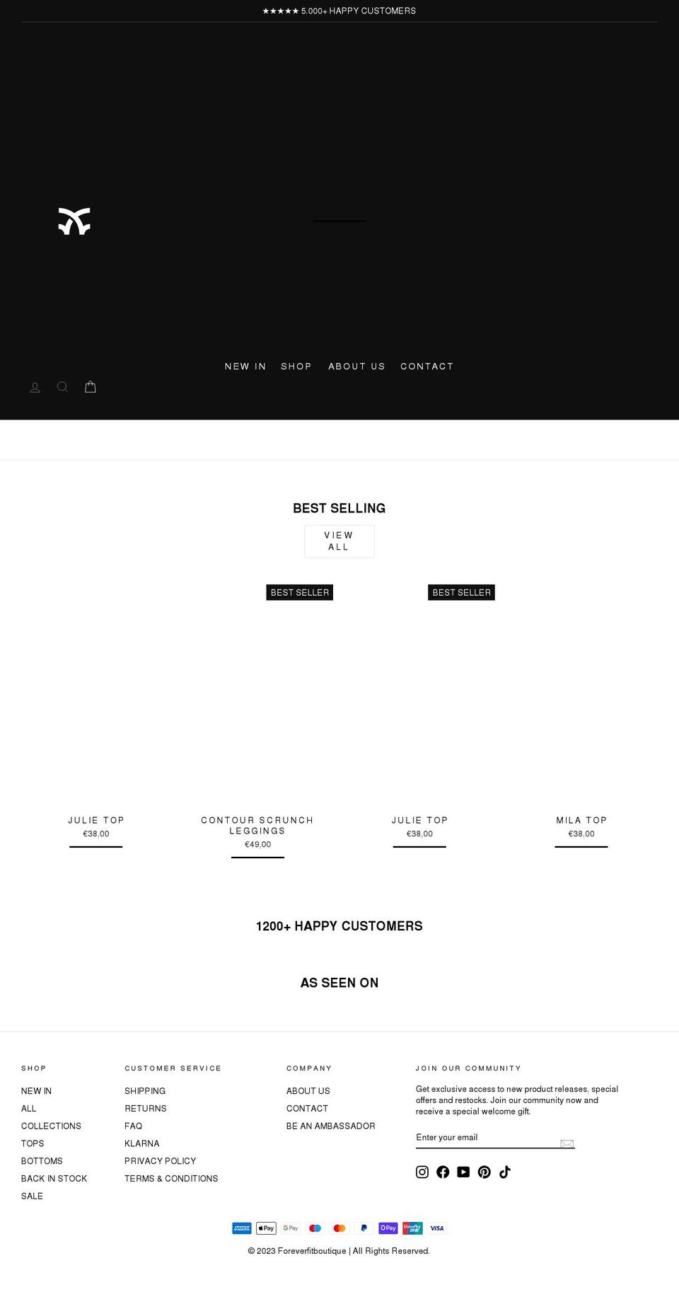 foreverfitboutique.com — Shopify storefront screenshot