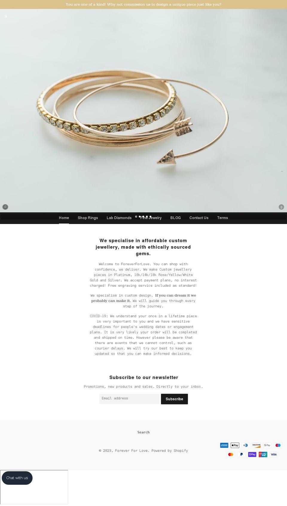 foreverforlove.com shopify website screenshot