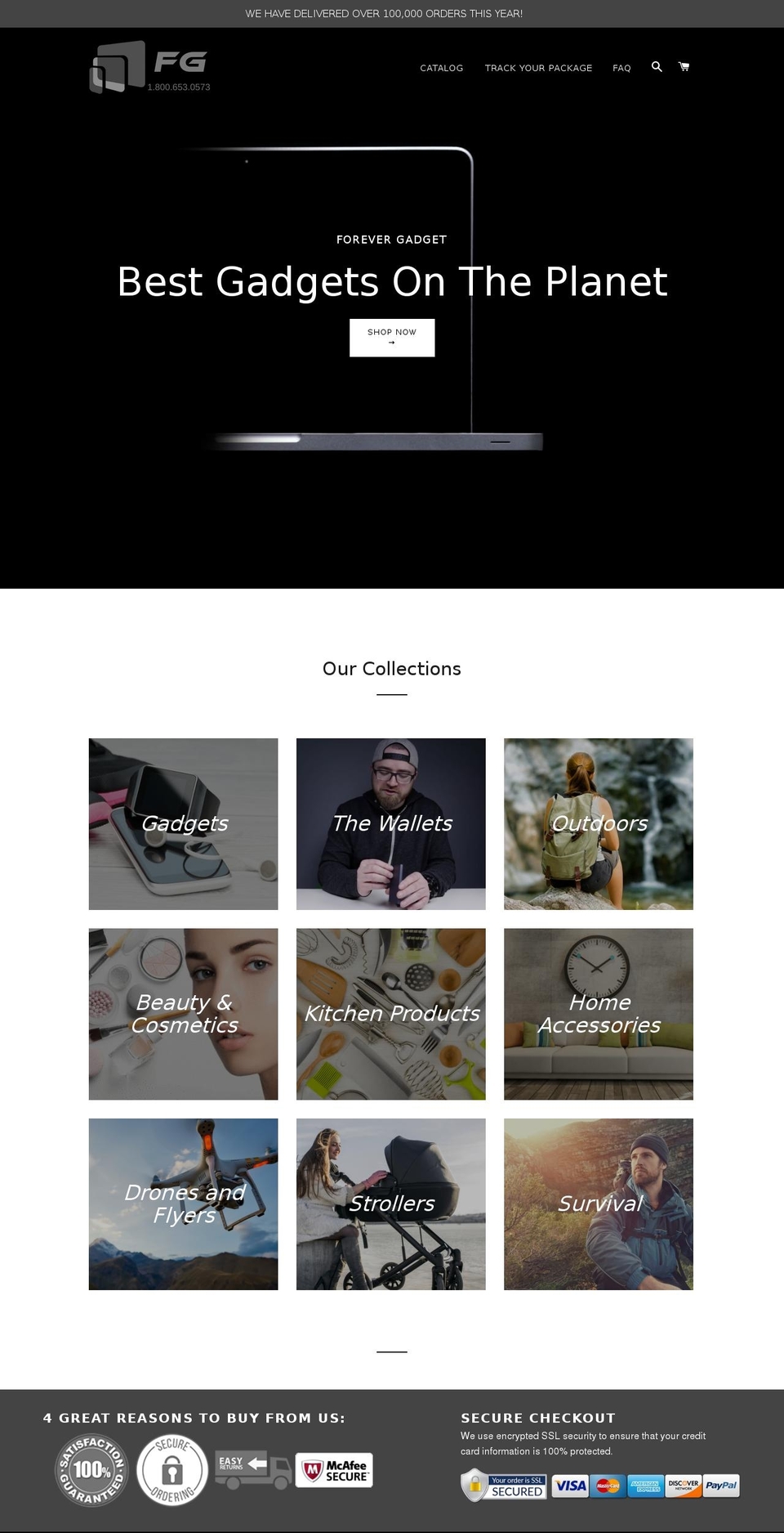 forevergadget.com — Shopify storefront screenshot