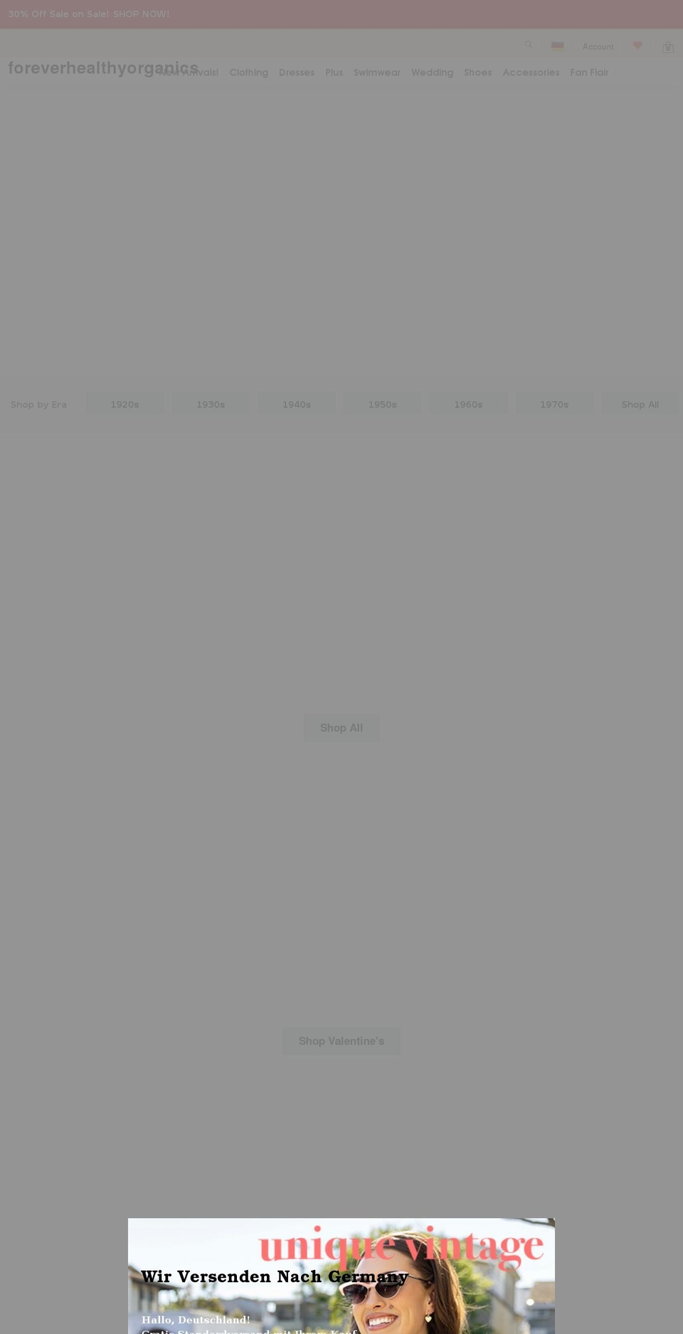foreverhealthyorganics.com shopify website screenshot