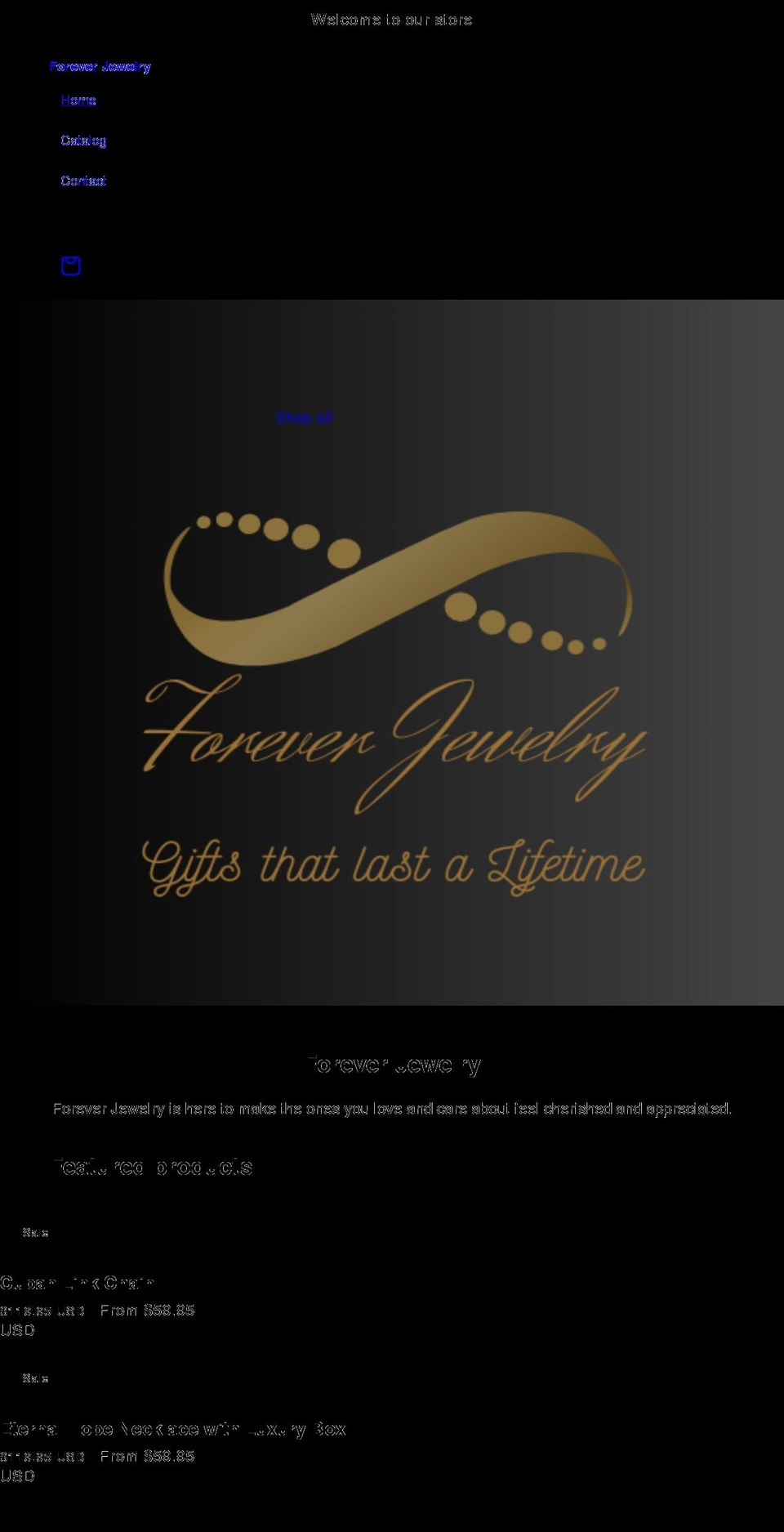 foreverjewelry.us shopify website screenshot