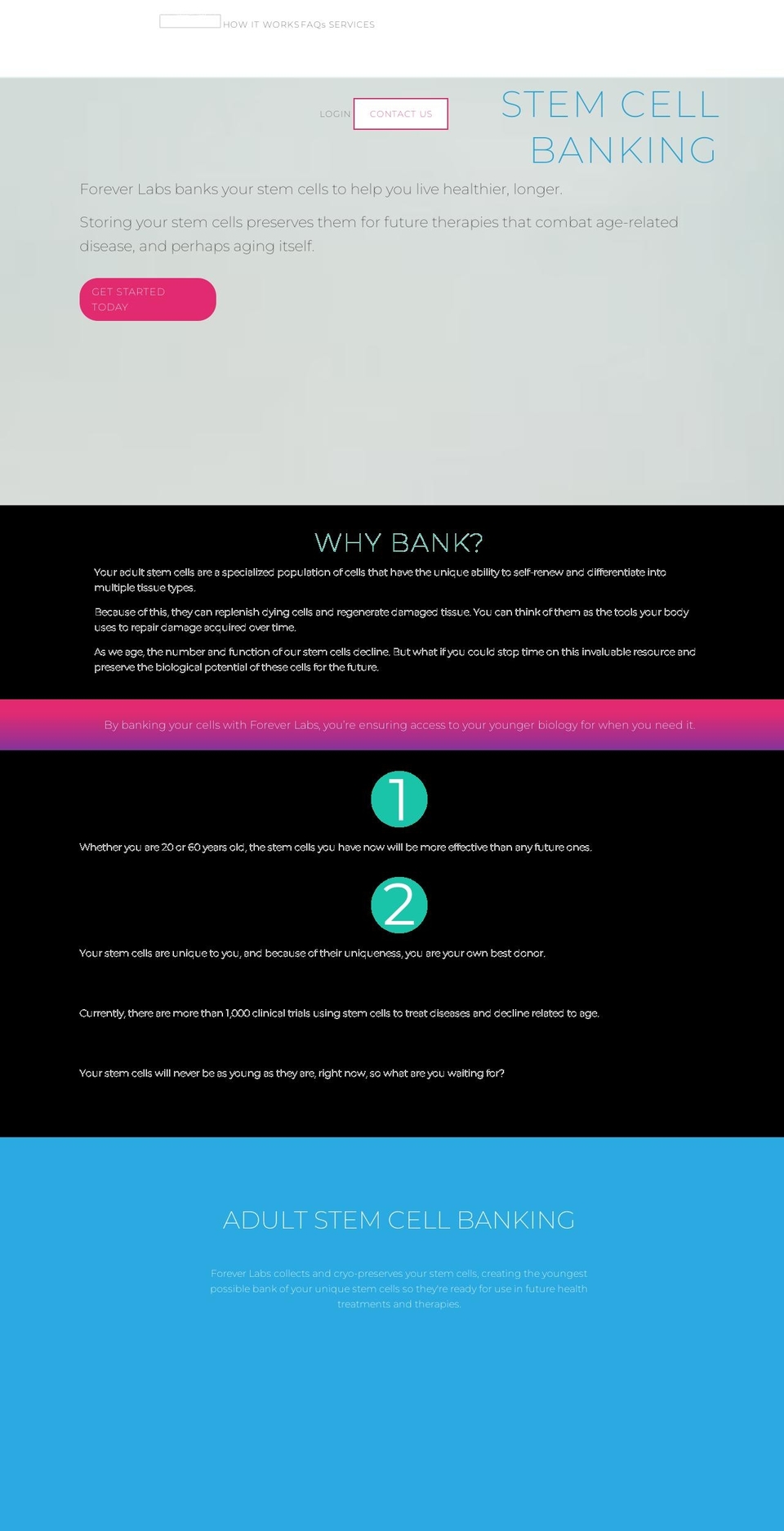 foreverlabs.com shopify website screenshot