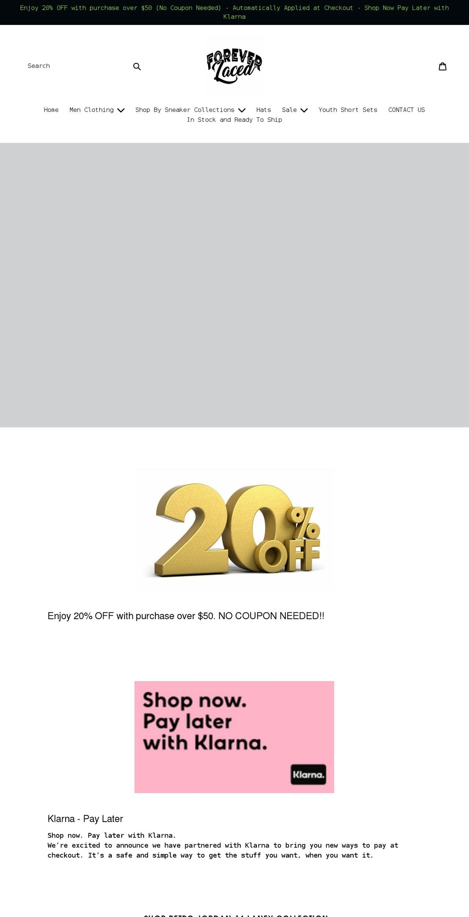 foreverlacedbrand.com shopify website screenshot